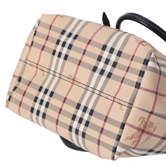 Burberry Small Salisbury Tote Bag Haymarket Check PVC Coated Canvas - Picture 6 of 7